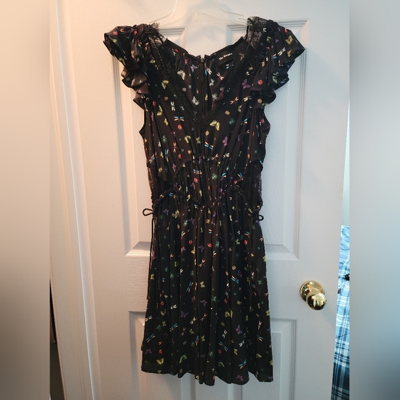 The Kooples black butterflies dress. Size Small - Picture 4 of 5
